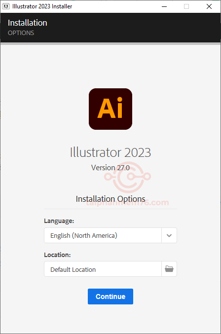 setup phần mềm Adobe Illustrator 2023