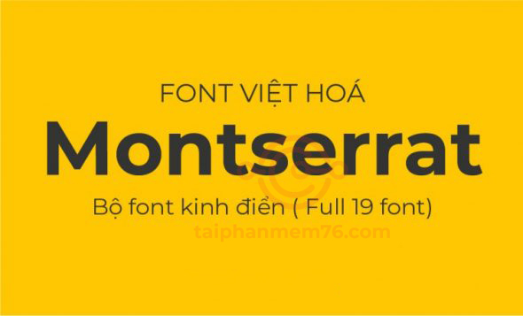 Font Montserrat Việt Hóa